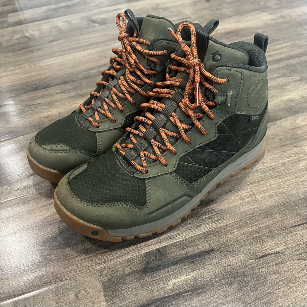 Oboz Men's Bozeman Mid Pine Waterproof Hiking Boots Size 8